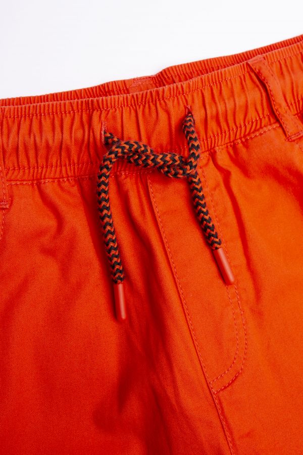 Krátké kalhoty oranžové se šňůrkou v pase 2155436