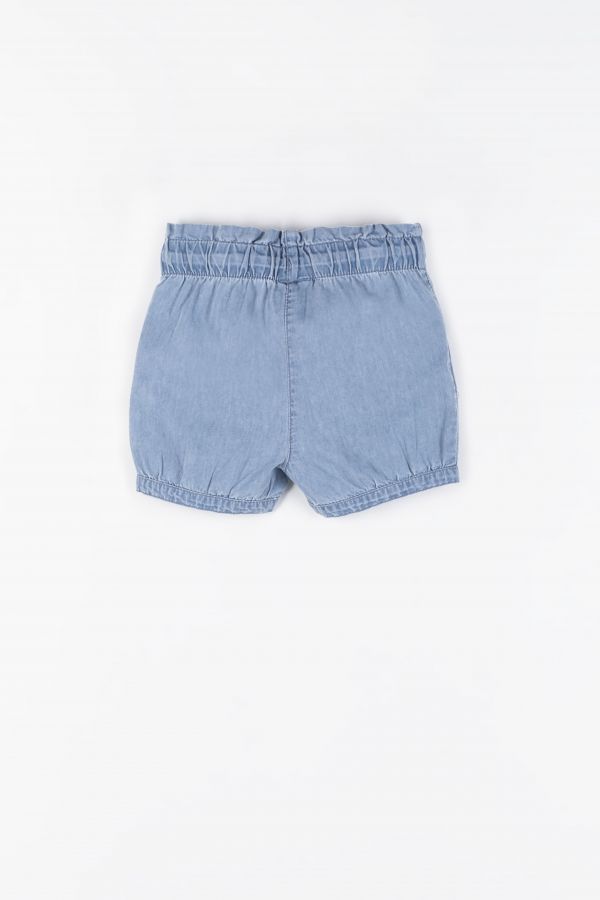 Krátké kalhoty džínové s ozdobnou výšivkou 2156786