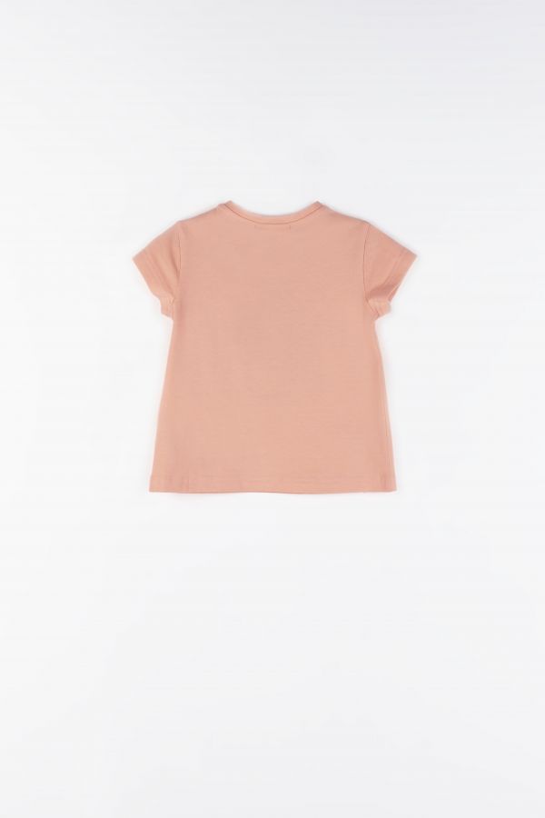 Tričko s krátkým rukávem oranžové s barevným potiskem 2158612