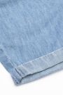 Krátké džínové kalhoty s ohrnutými nohavicemi a šňůrkou v pase 2156799
