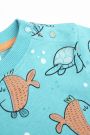 Tričko s krátkým rukávem s barevným potiskem s rybičkami 2159599