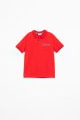 Tričko s krátkým rukávem červené s límcem typu polo 2160155