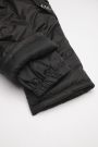 Zateplené kalhoty černé s kšandami a polyesterovou podšívkou 2200255