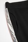 Teplákové kalhoty černé s lampasy 2111626