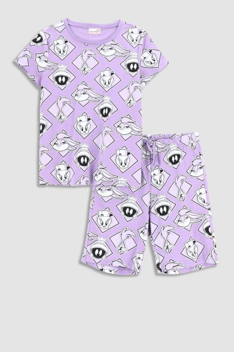 Dívčí pyžamo fialová, licence LOONEY TUNES 2