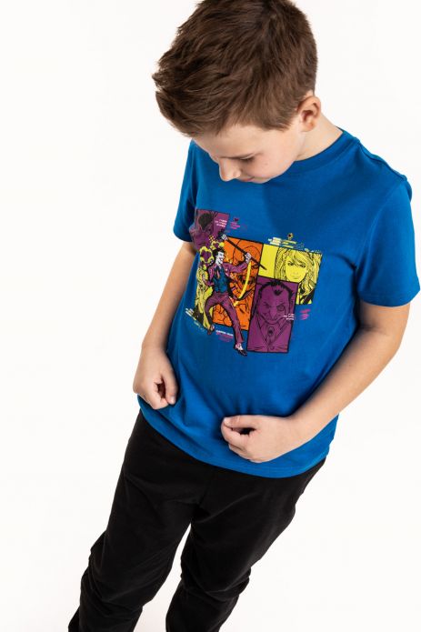 Tričko s krátkým rukávem modrý s licencí BATMAN