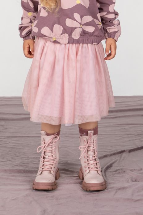 Tylová sukně pudrově růžová s bavlněnou podšívkou