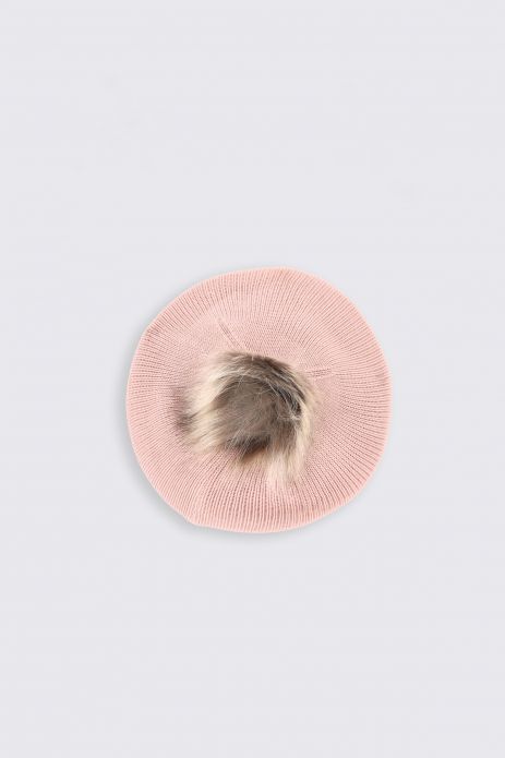 Čepice růžová jednoduchá tkanina