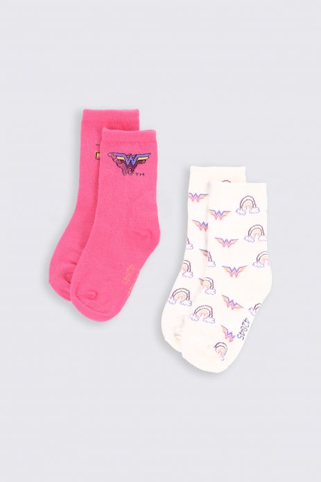 Ponožky vícebarevné, 2 pack licence WONDER WOMAN