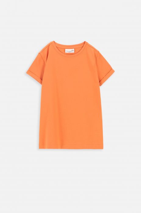 Tričko s krátkým rukávem oranžový hladký