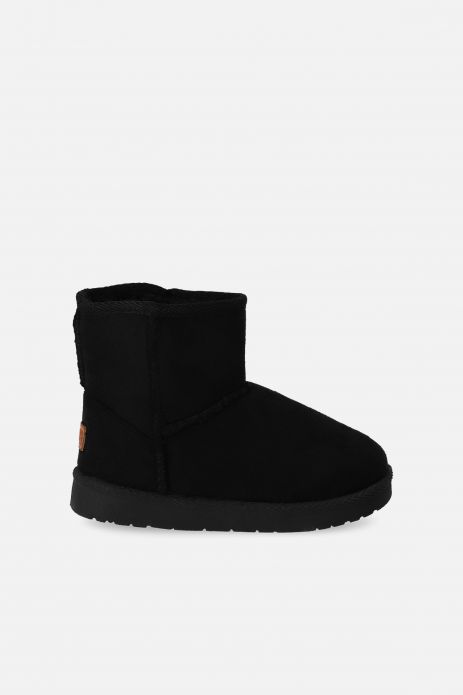 Zimní boty černé boty s kožešinou 2