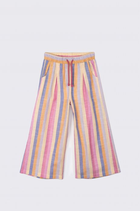 Látkové kalhoty vícebarevné typu culottes