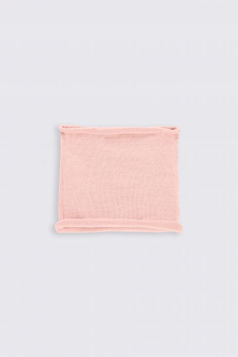 Šál růžový jednoduchá pletenina