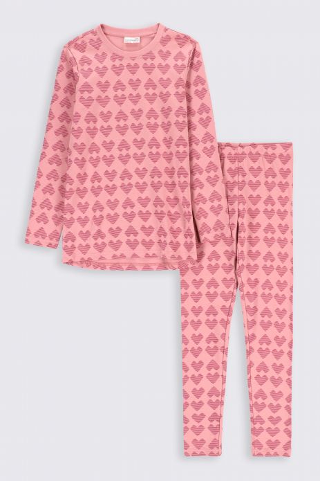 Dívčí pyžamo vícebarevná bavlněné s dlouhým rukávem 2